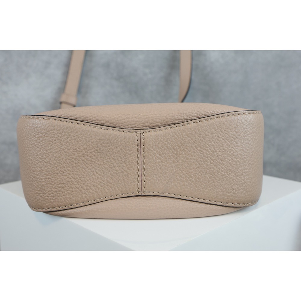 Kate Spade Buckle Small Hobo Shoulder Bag‎ Dusty Pink Leather Satchel Purse - Picture 7 of 9
